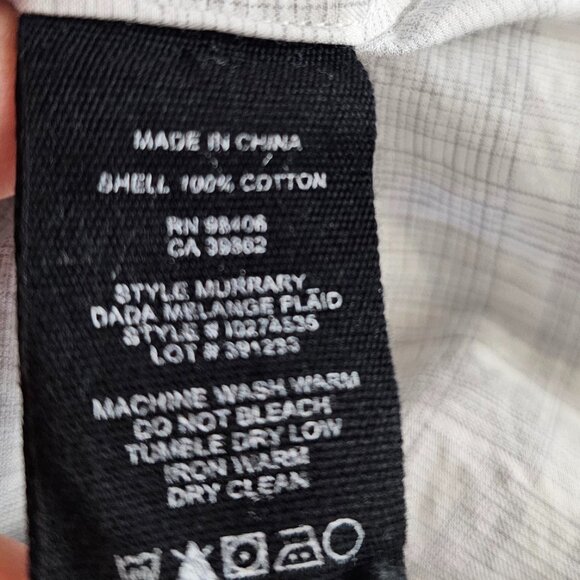 Theory Mens Murray Long Sleeve Button Up Shirt, Dada Plaid, Cotton, Size Large - Picture 6 of 8